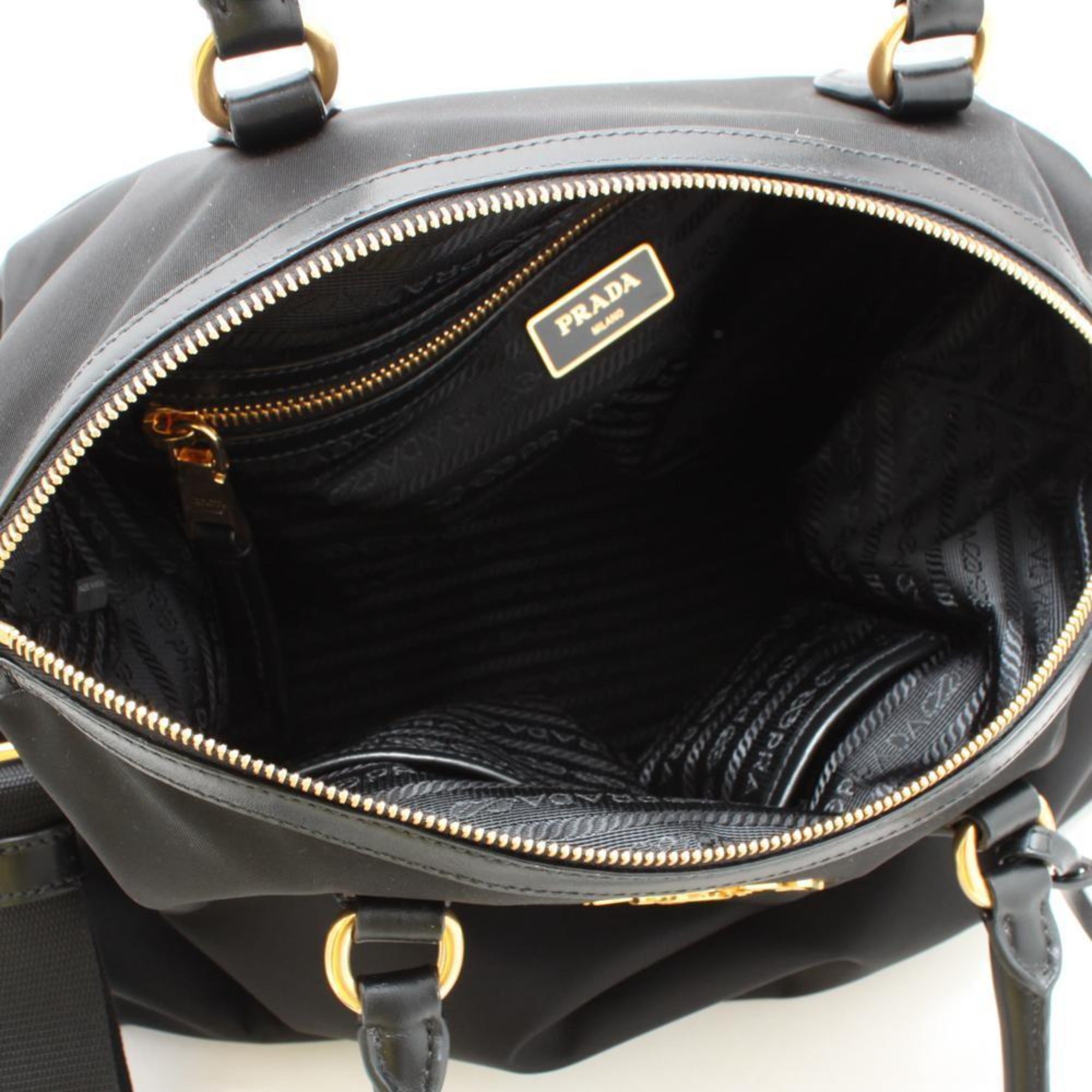 Prada Black Nylon & Leather Satchel Tote - Timeless Elegance