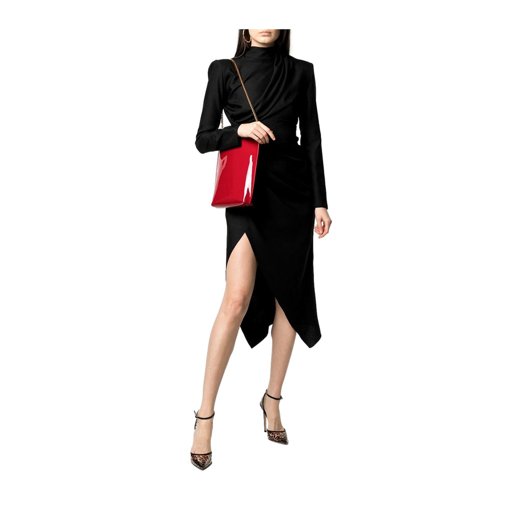 Saint Laurent Chain Hobo Bag - Red Patent Leather Elegance
