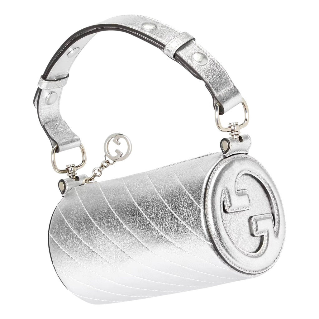 Gucci Blondie Mini Shoulder Bag - Metallic Silver Elegance