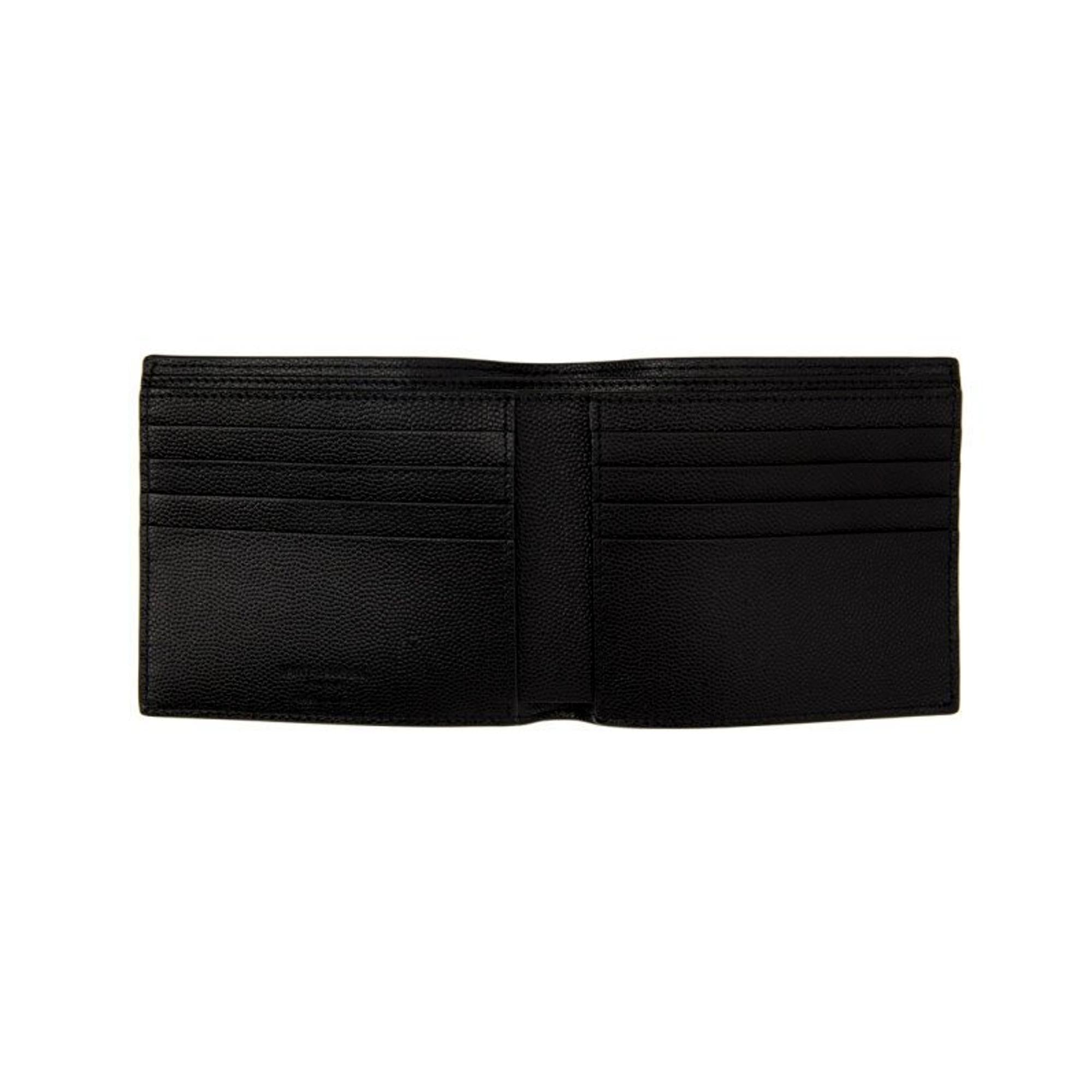 Saint Laurent Leather Bifold Wallet - BabyCat Leopard Print