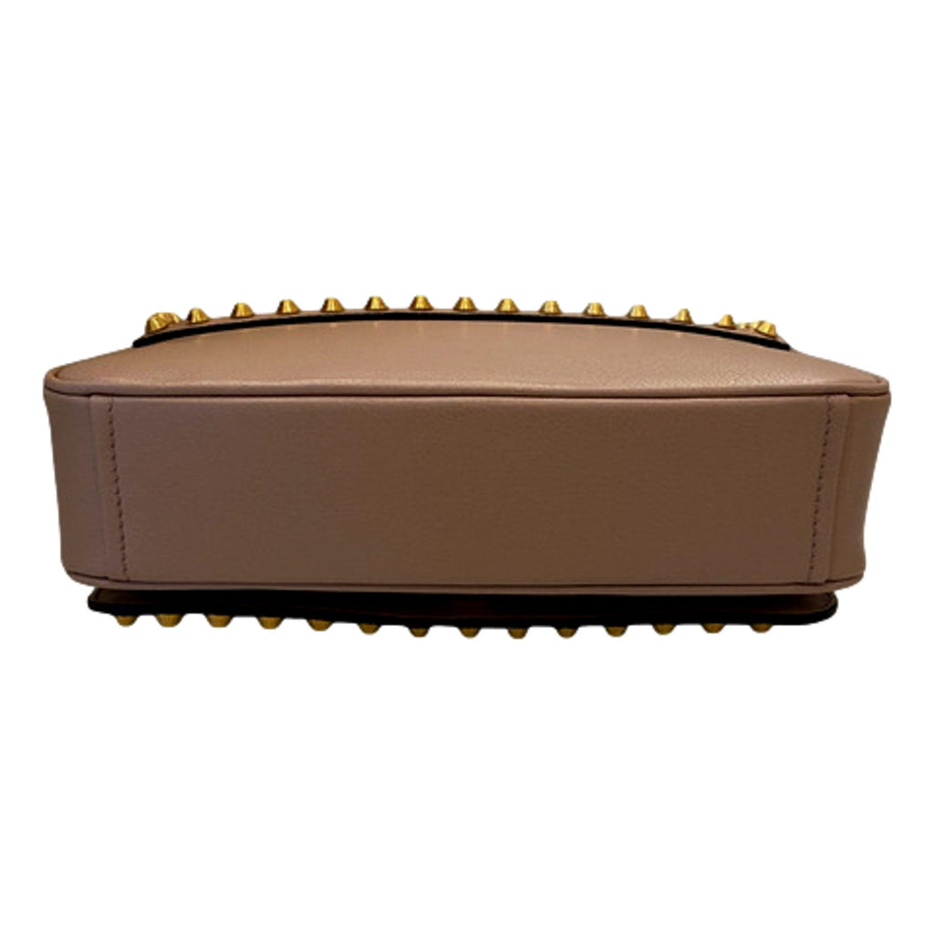 Gold Studded Bag: Prada Crossbody Bag in Beige for Year-Round Style