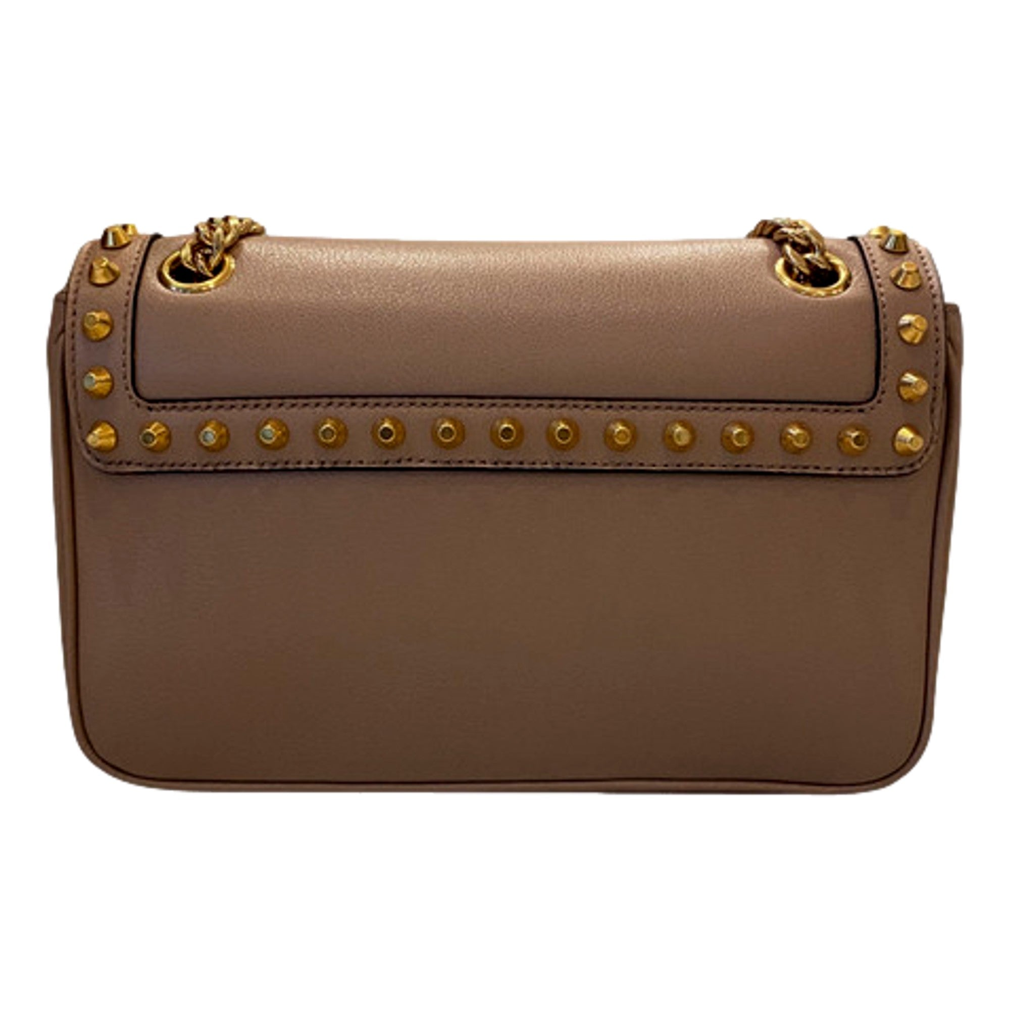 Gold Studded Bag: Prada Crossbody Bag in Beige for Year-Round Style