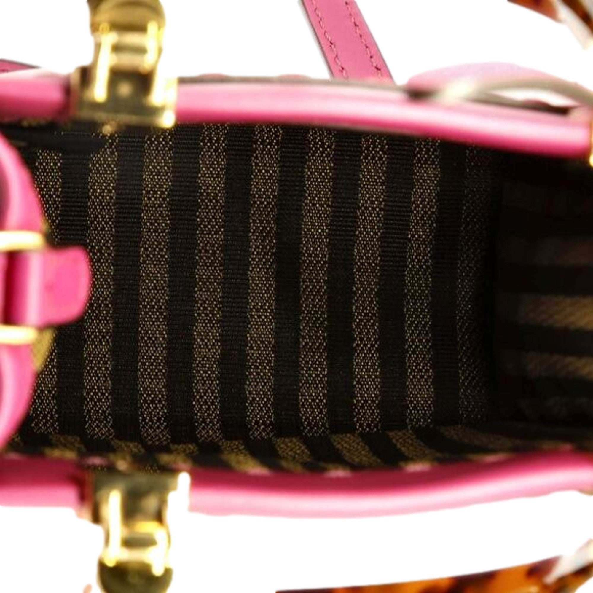 Fuchsia Fendi Shopper - Luxurious Leather Crossbody Handbag
