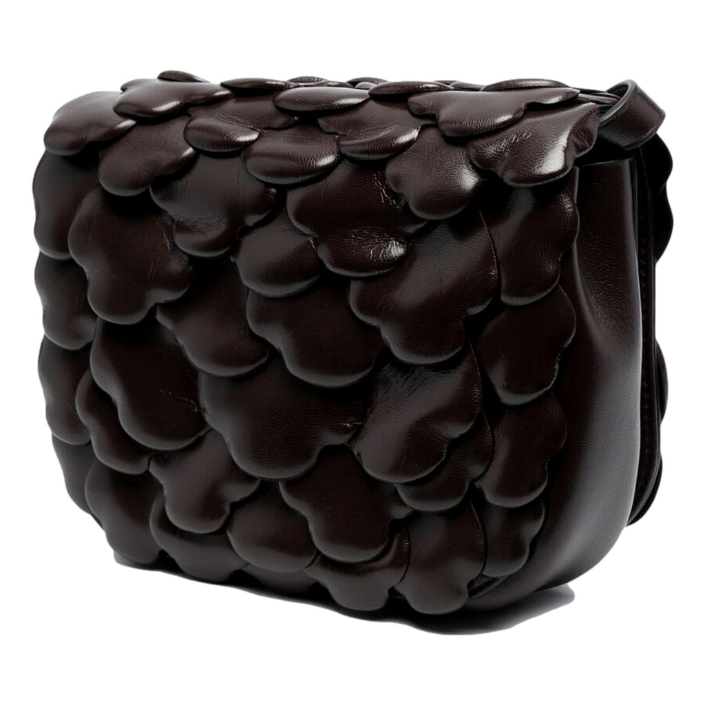 Valentino Atelier Bag 03: Elegant Brown Leather Crossbody with Roses