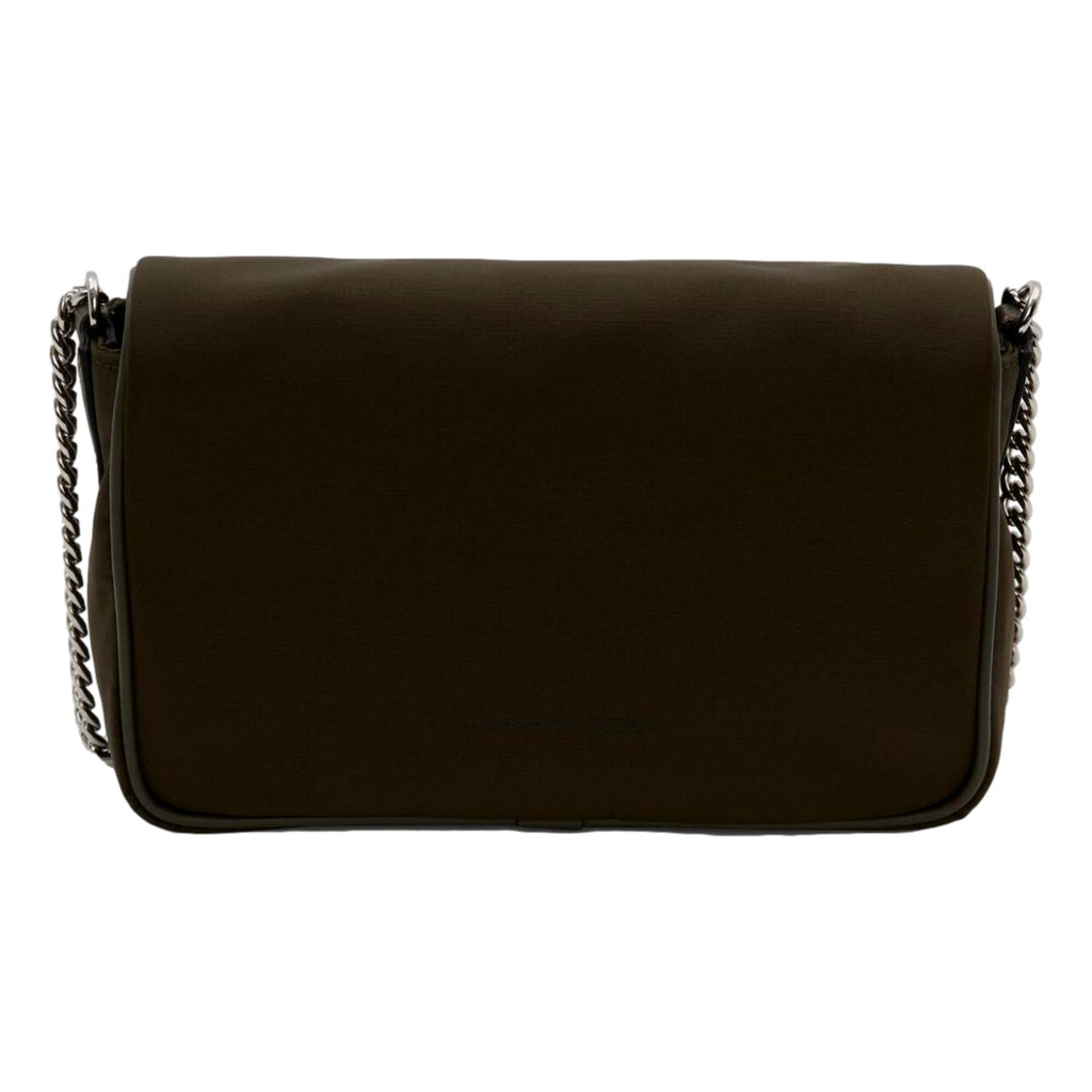 Edgy Alexander McQueen Shoulder Bag - Army Green Graffiti Skull Design -  