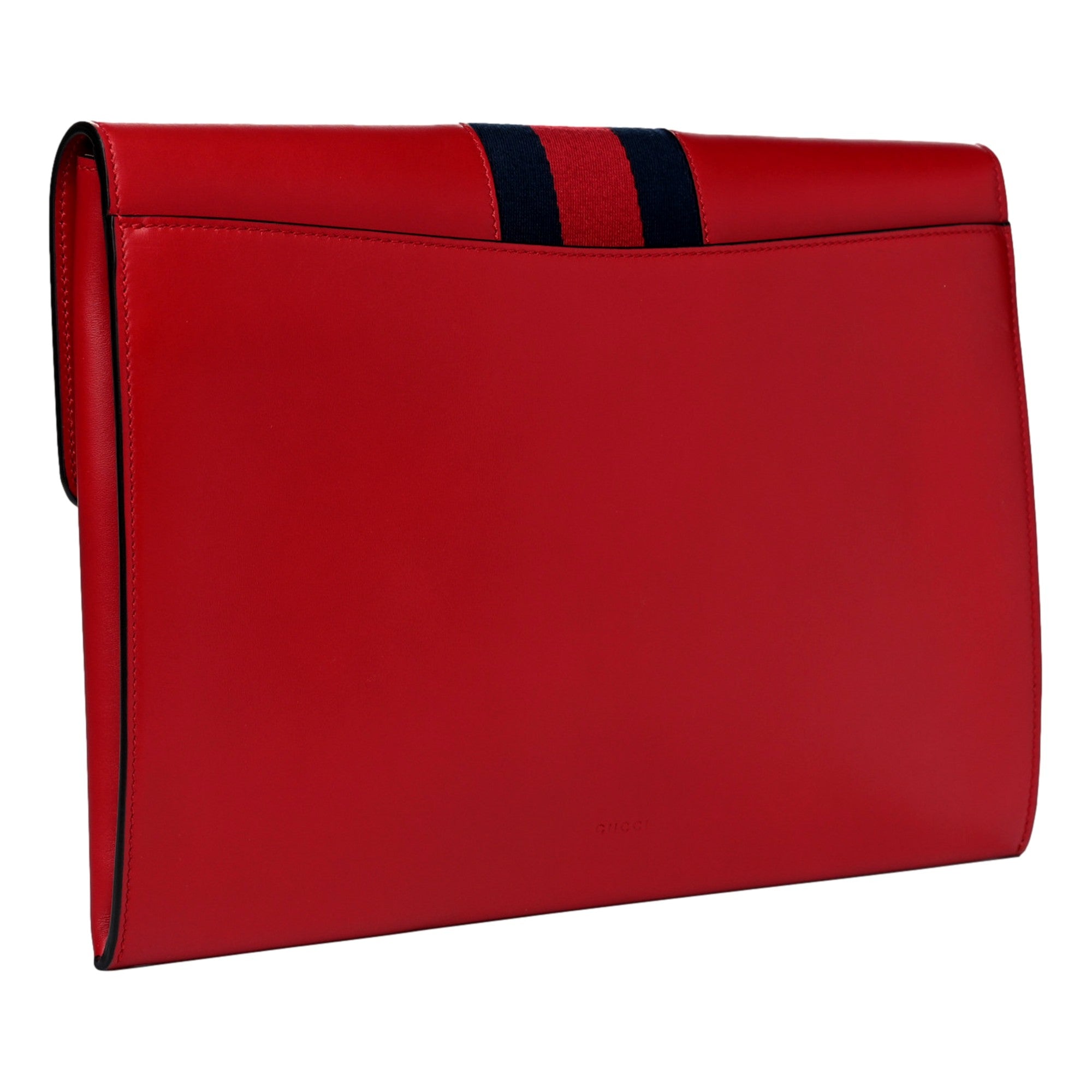 Used Gucci Red Clutch Bag: Elegant Maxi Sylvie for Style Lovers