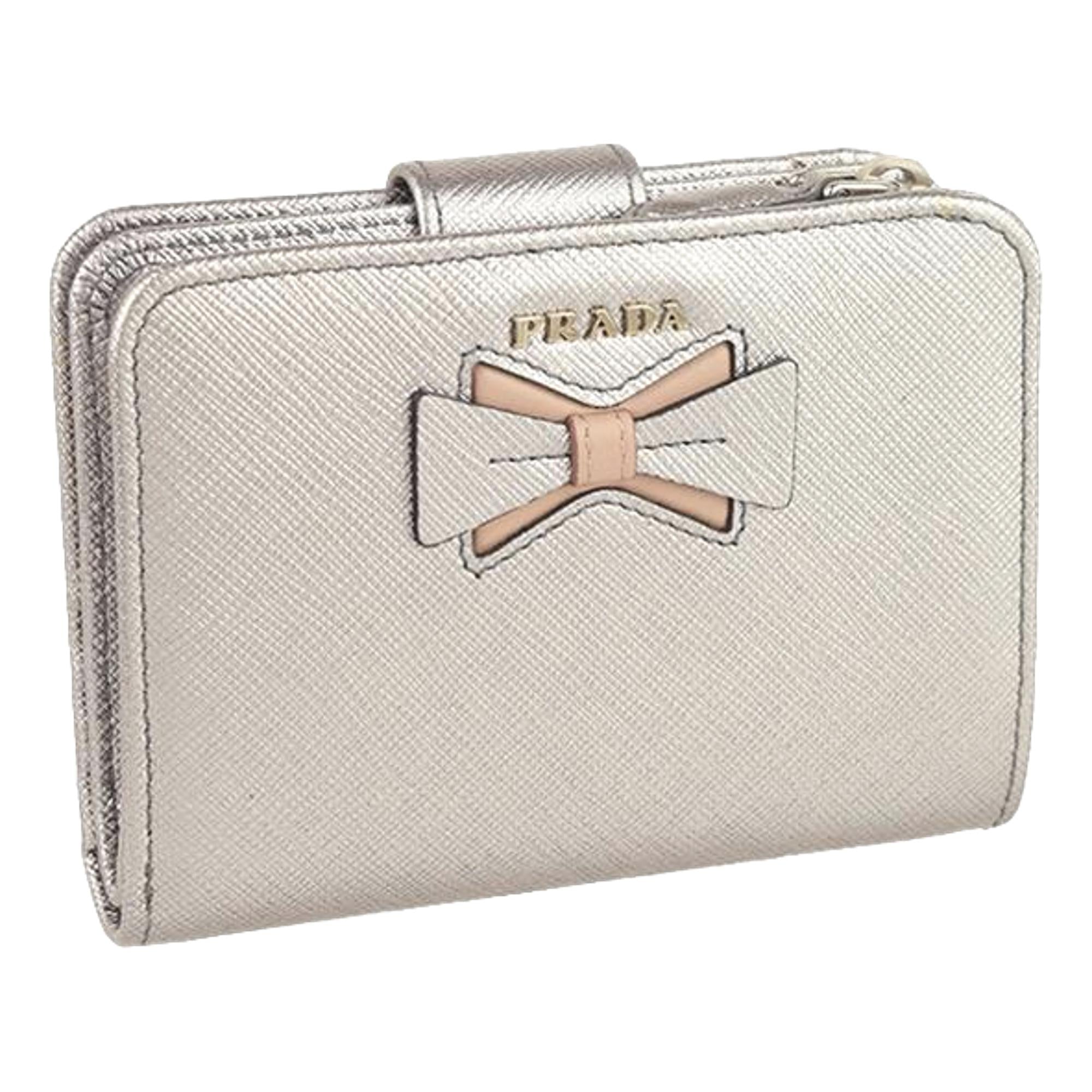 Prada Wallet with Luxurious Leather & Zipper Coin Pouch - Shop Now
