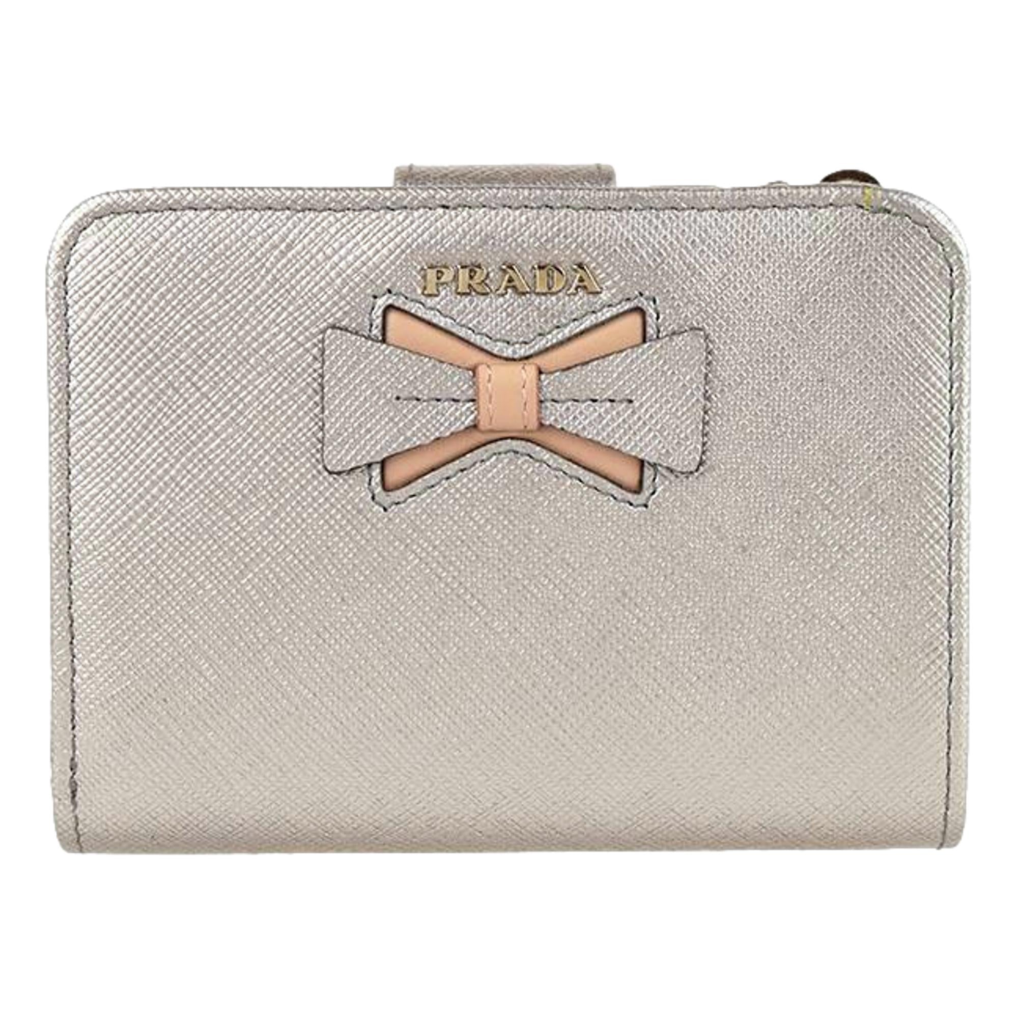 Prada Wallet with Luxurious Leather & Zipper Coin Pouch - Shop Now