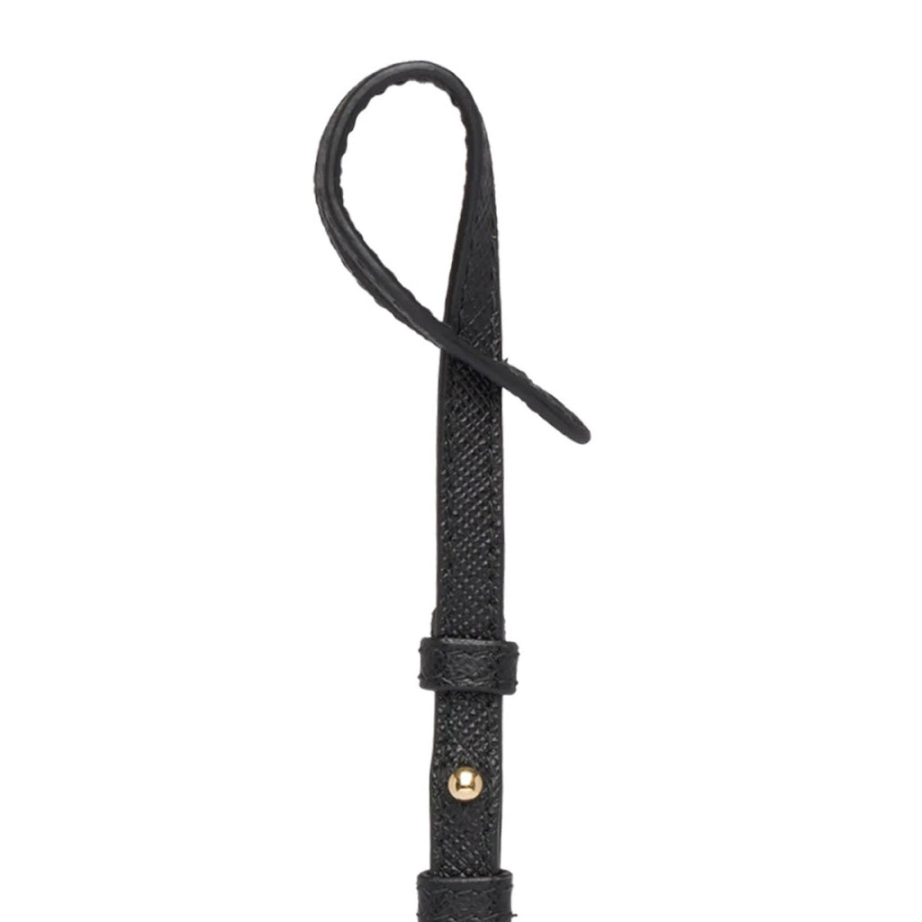 Prada Banana Leather Keychain: Stylish Luxury Name Tag