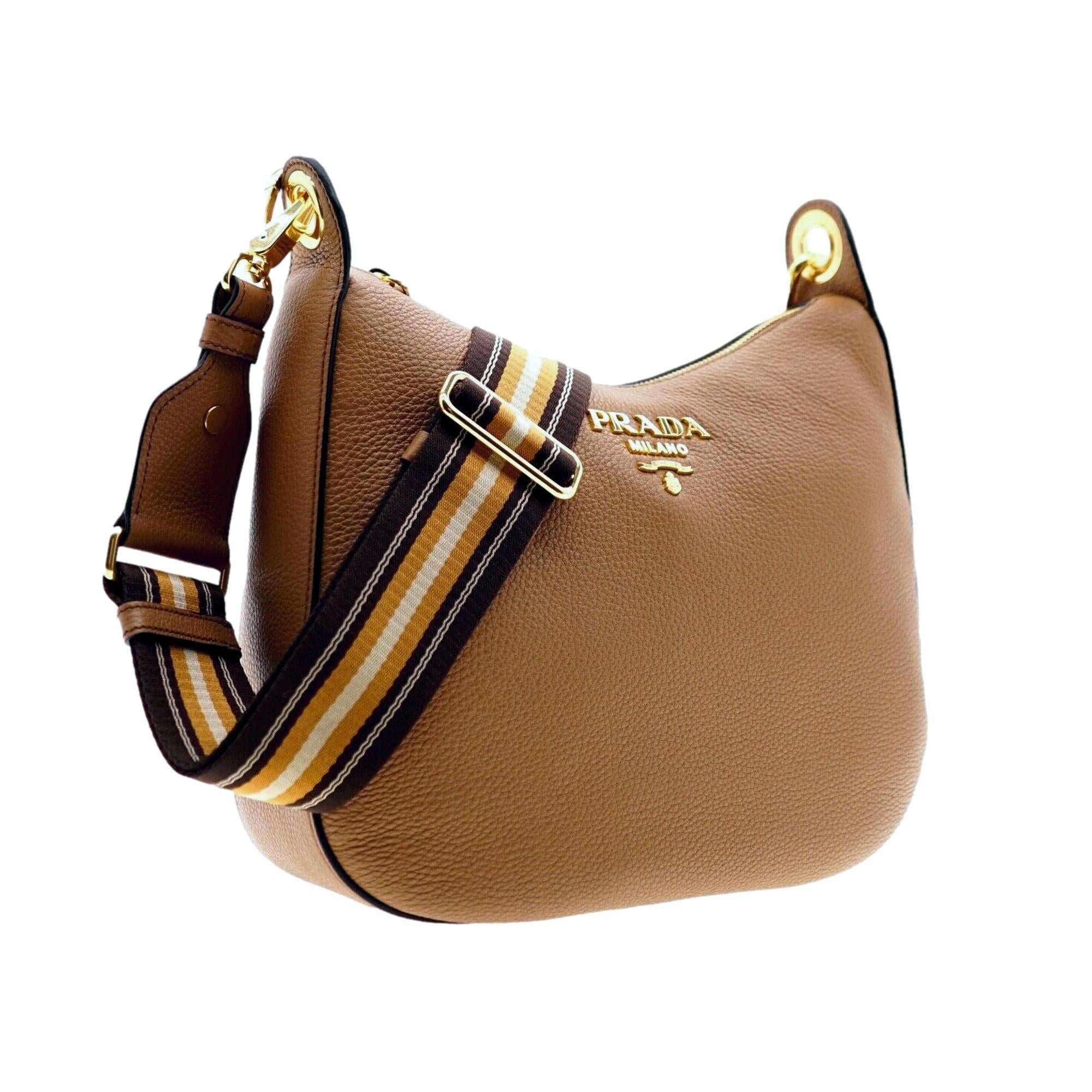 Prada Crossbody Bag, Shop Bags - Timeless Caramel Vitello Phenix Style