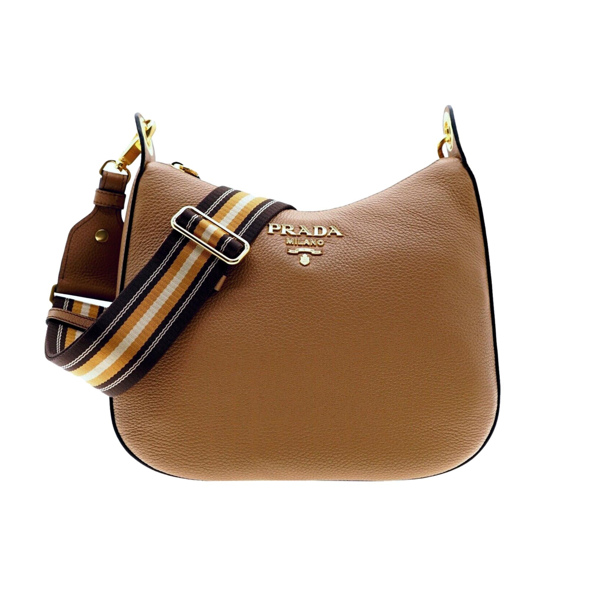 Prada Crossbody Bag, Shop Bags - Timeless Caramel Vitello Phenix Style
