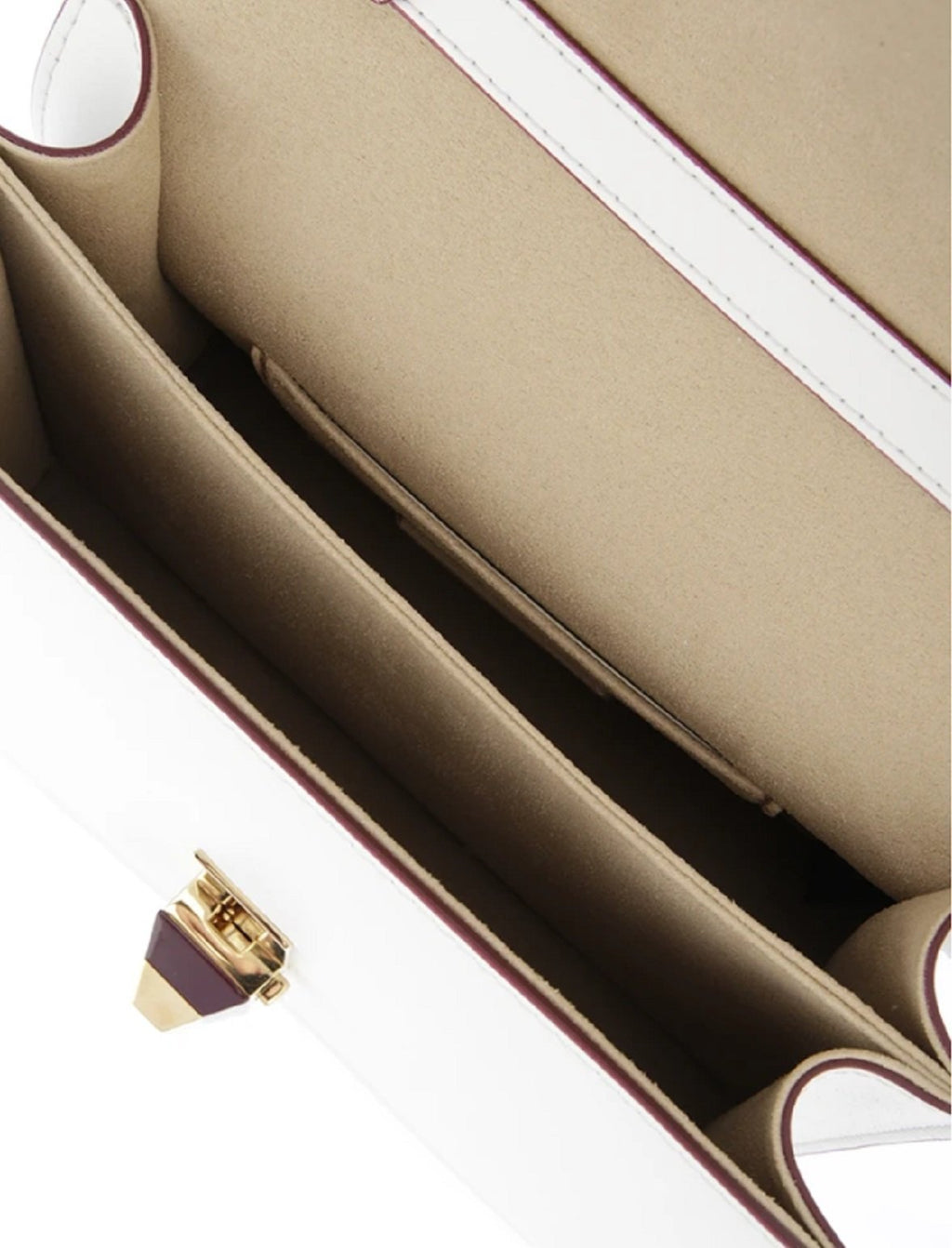 Fendi Kan I White Leather Bag - Elegance with Floral Flair
