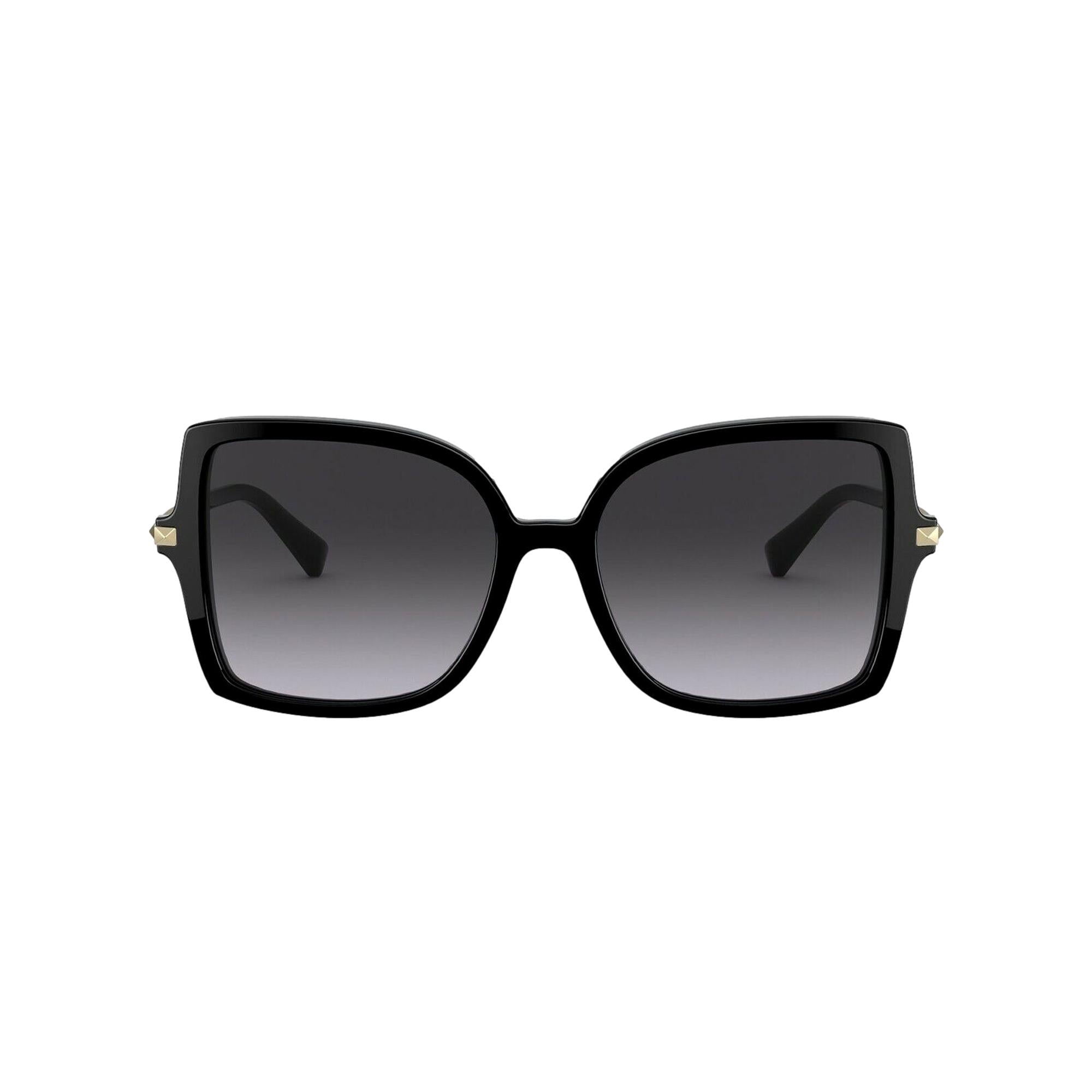 High End Sunglasses: Valentino Garavani Black Studded Eyewear