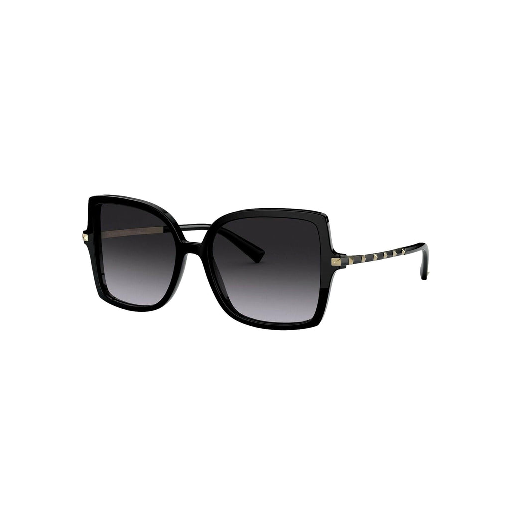 High End Sunglasses: Valentino Garavani Black Studded Eyewear