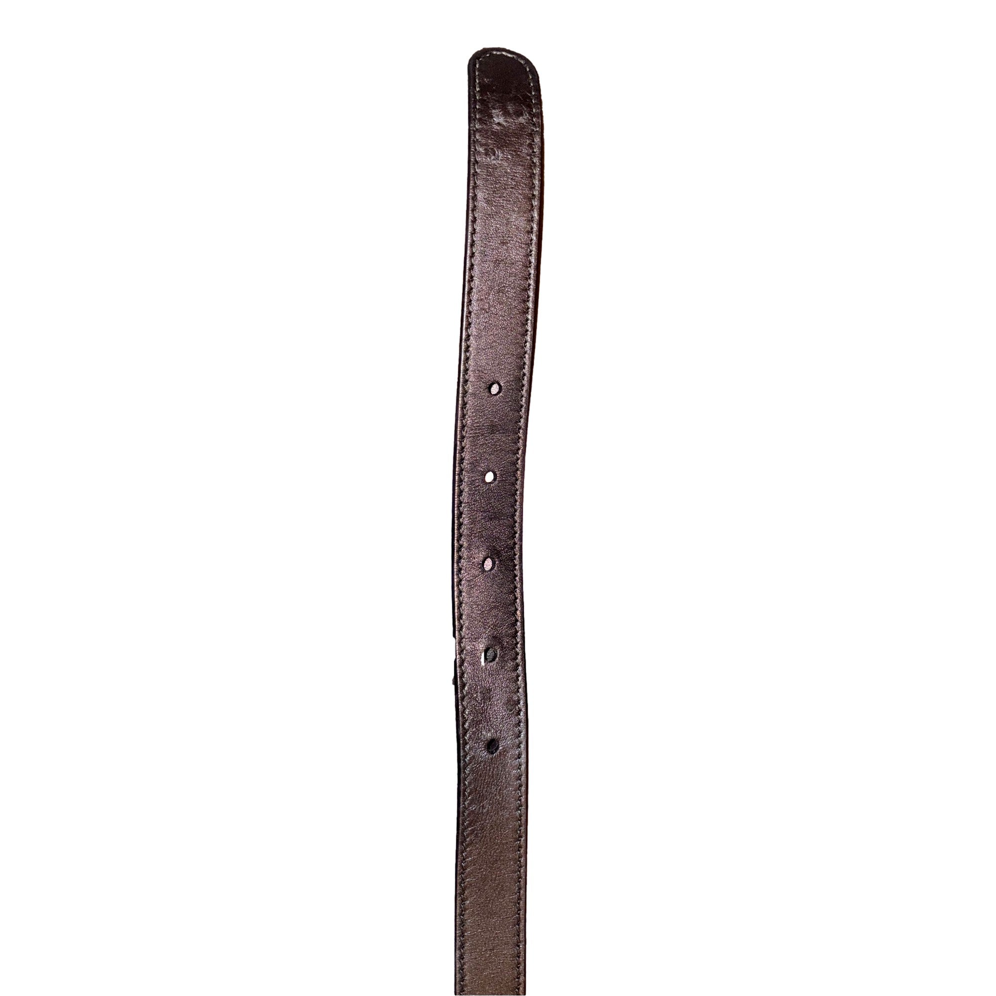 Gucci Gold GG Marmont Thin Black Belt - Elegant Leather Accessory