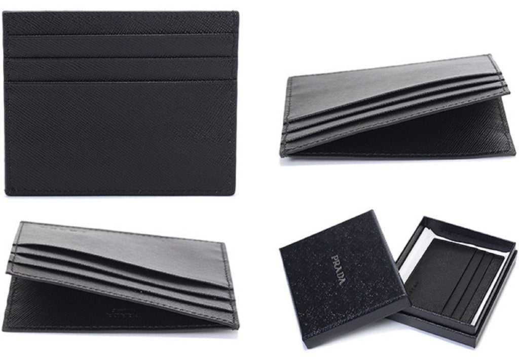 Prada Saffiano Nero Card Holder: Stylish & Compact Italian Luxury