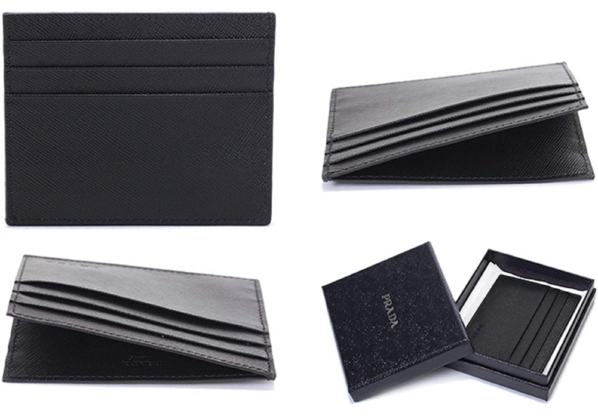 Prada Saffiano Nero Card Holder: Stylish & Compact Italian Luxury