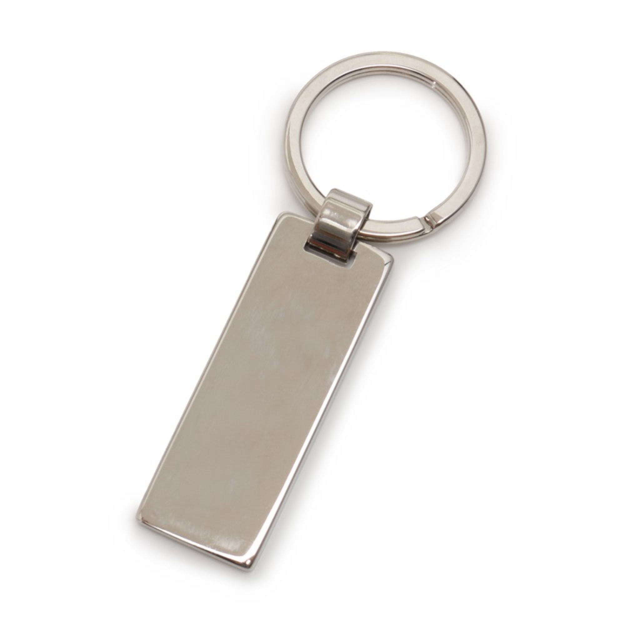 Prada Rubino Red Enamel Keychain - Luxury Silver Metal Keyring -  This Prada Keychain features a sleek rectangular silver-tone base topped with deep burgundy red enamel. Designed for both men and women, it offers a sophisticated way to secure keys or accessorize a bag with a touch of luxury.Model number: 2PS021Rubino red enamelSilver-tone metal and key ring, 1.1" diameterMeasurements: 0.6 x 0.1 x 2" (LWH)Includes authenticity cards and Prada boxMade in Italy Shop Bags 