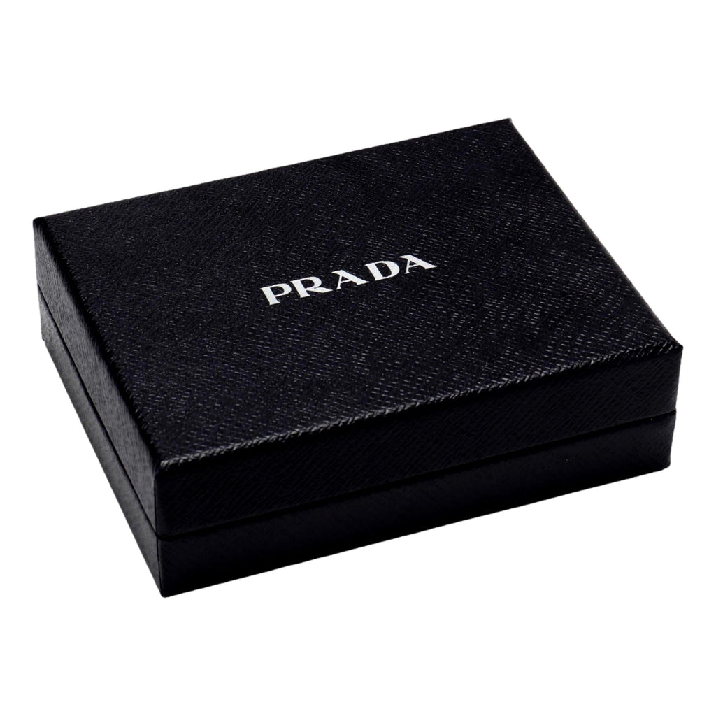 Prada Vitello Move Cipria Beige Leather Cardholder Snap Wallet