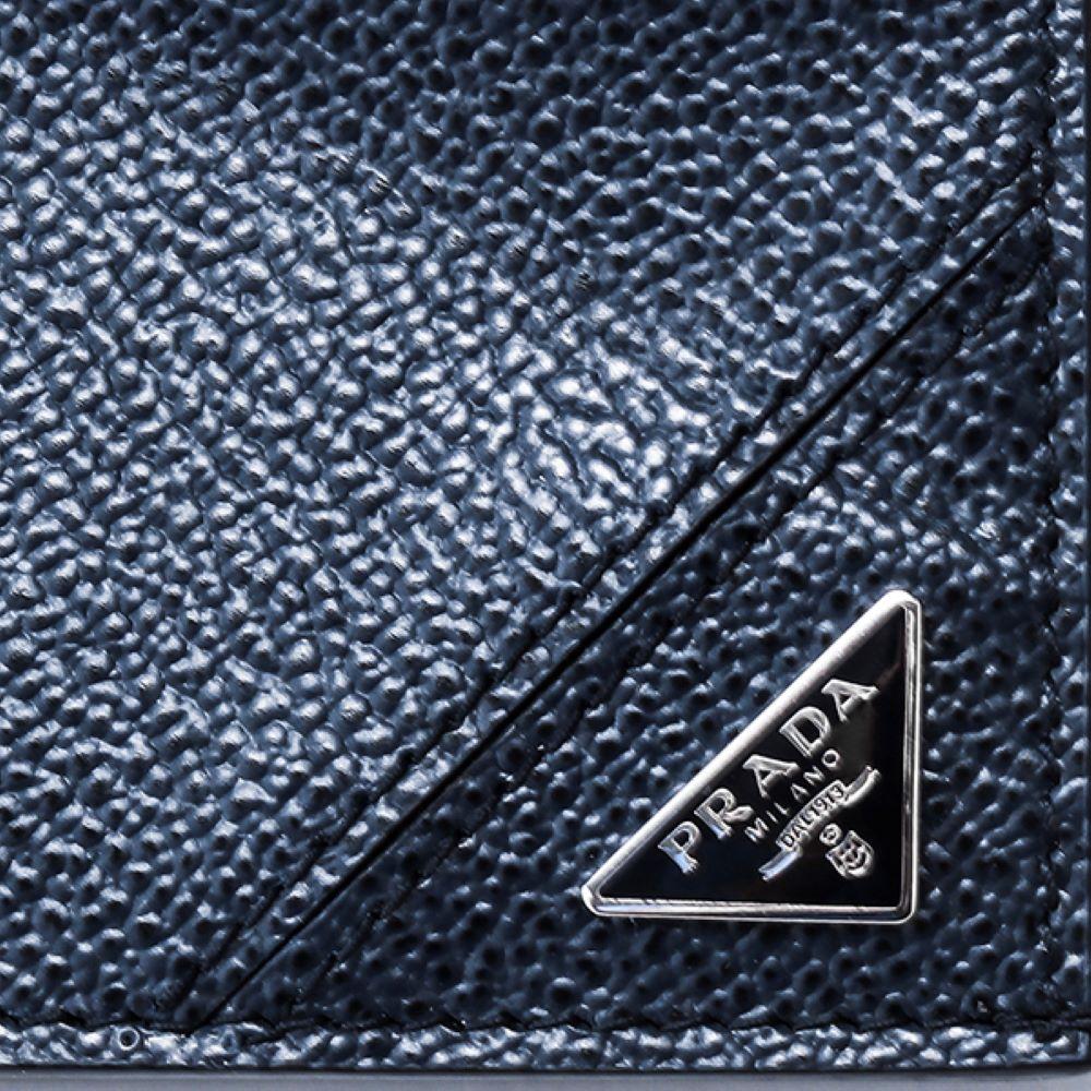 Prada Navy Cardholder Wallet: Sleek Design with Luxury Craftsmanship