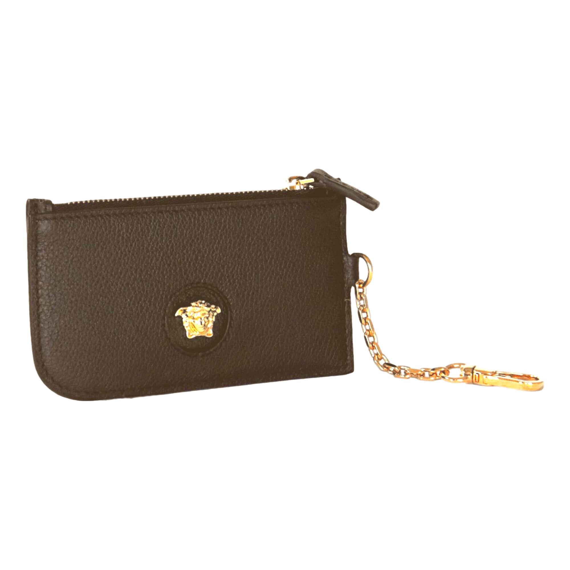 Versace La Medusa Keychain, Card Case - Stylish, Compact & Iconic