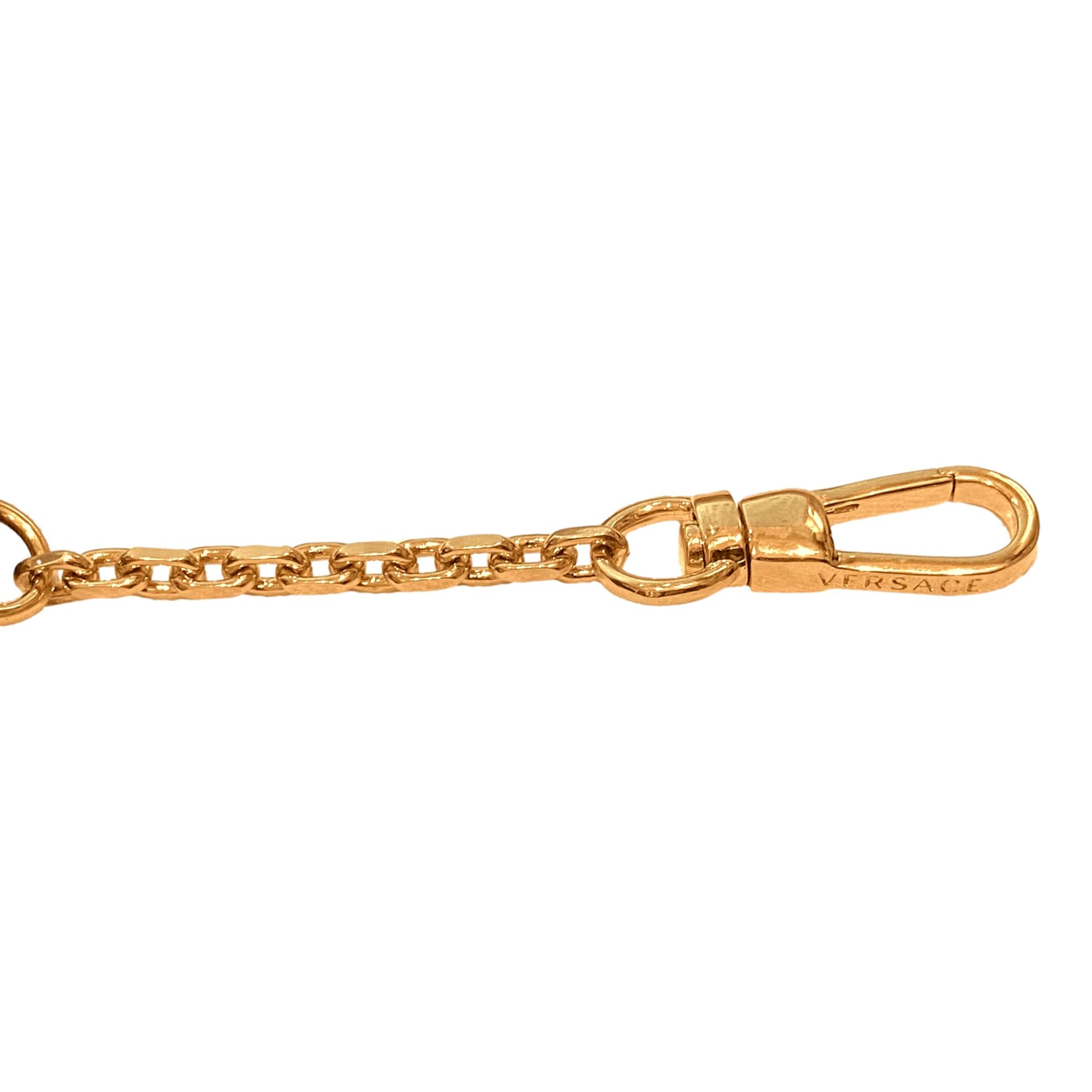 Versace La Medusa Keychain, Card Case - Stylish, Compact & Iconic